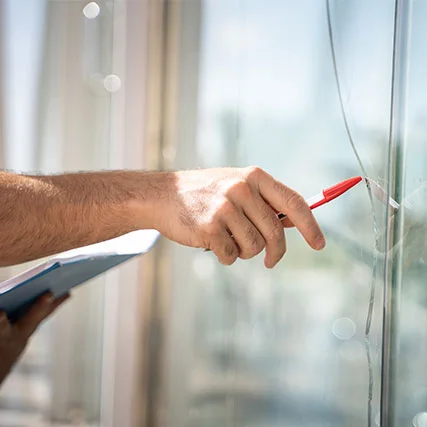 broken glass repair in Lutz, FL